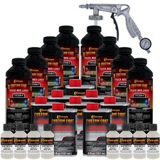 Custom Coat Bright White 2 Gal Urethane Spray-on Truck Bed Liner Kit - Spray Gun Custom Coat Bright White 2 Gal Urethane Spray-on Truck Bed Liner Kit - Spray Gun