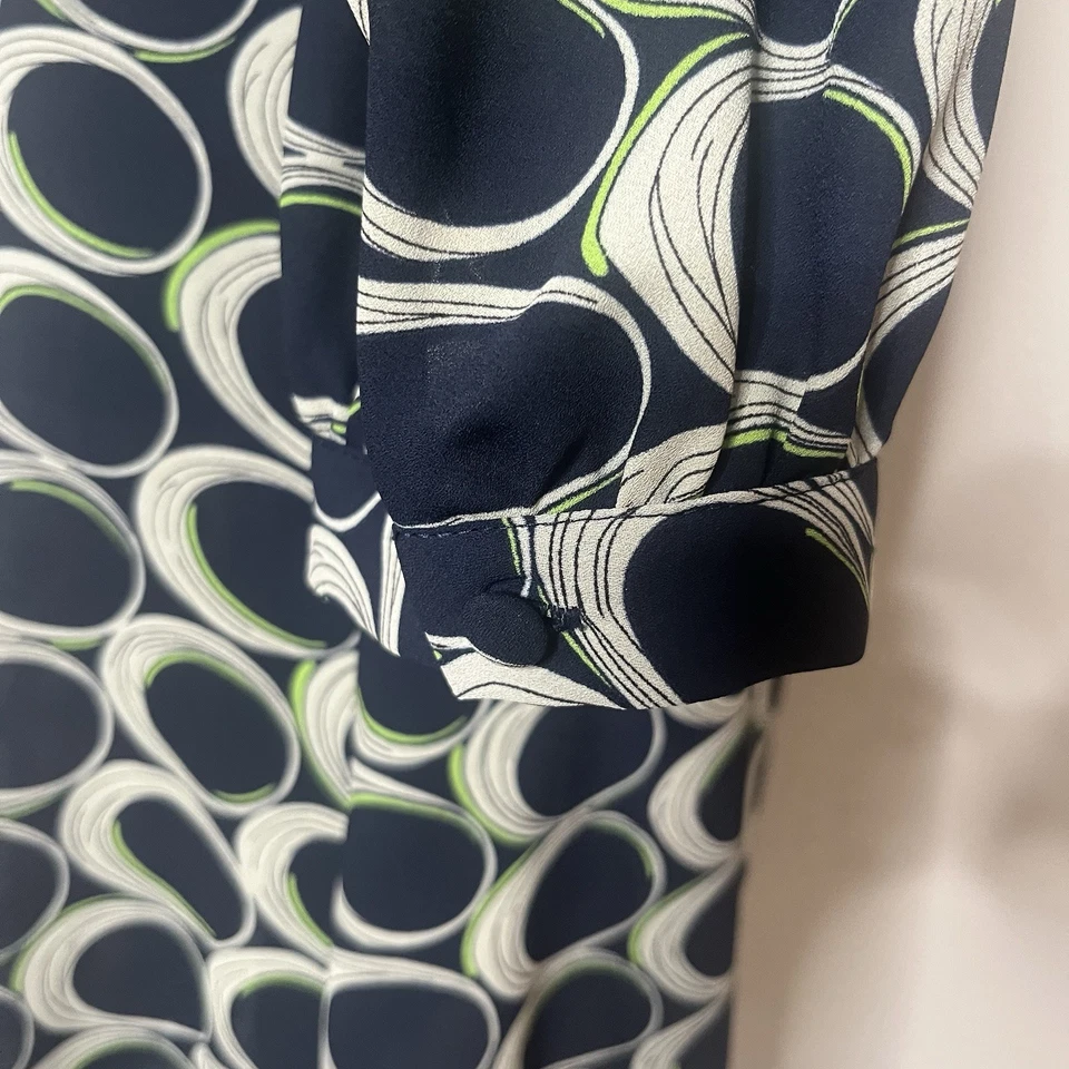 Vestido recto Moulinette Soeurs Anthropologie verde marino eclipse hasta la rodilla 8 Foto 4 de 4