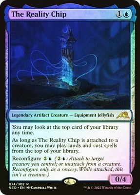 The Reality Chip Foil x1 Kamigawa: Neon Dynasty MTG Magic the Gathering Card