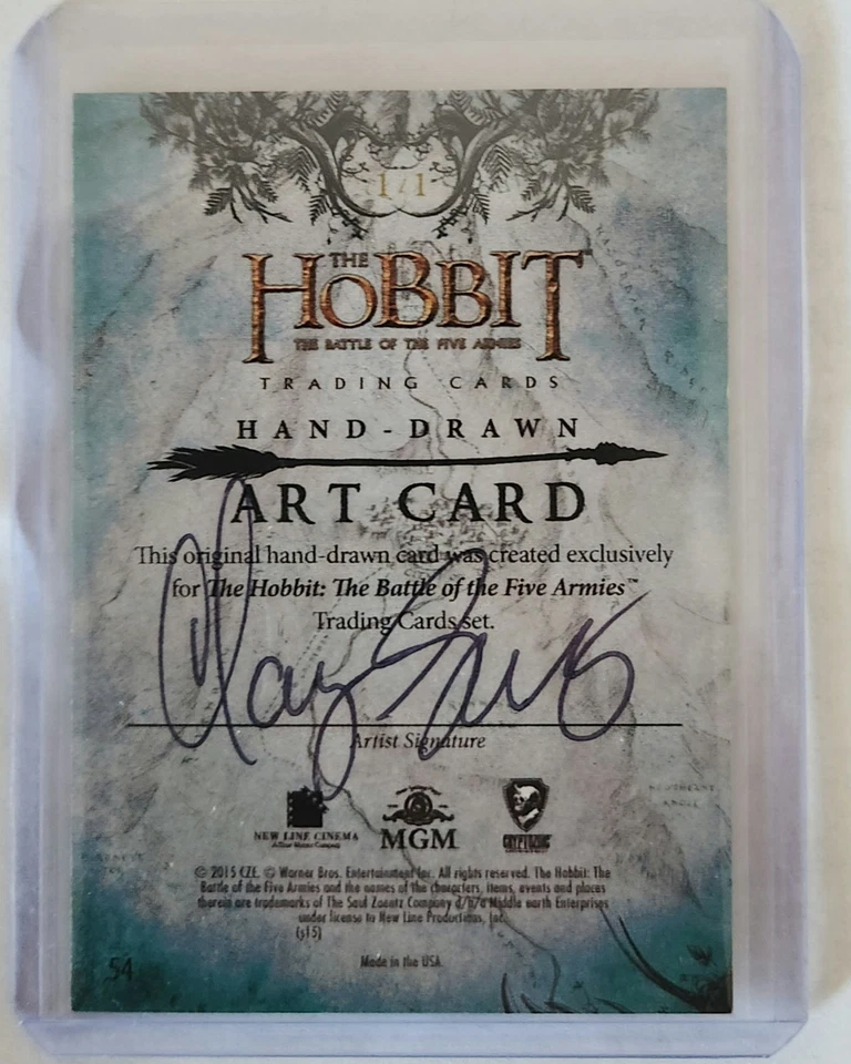 Cryptozoic 2015 The Hobbit Battle Of 5 Armies Sketch Card By Clay - Image 2 of 2