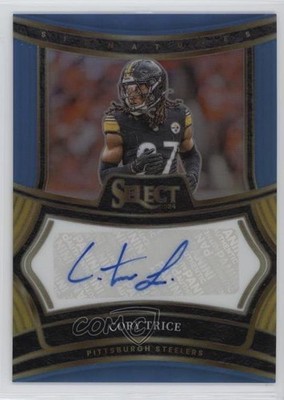 2024 Panini Select Signatures Light Blue Prizm 28/49 Cory Trice Auto 1k6o