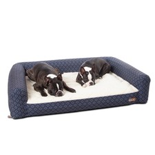 K H Pet Products Air Sofa Pet Bed Geo Flower Medium Navy 27" x 36" x 8"