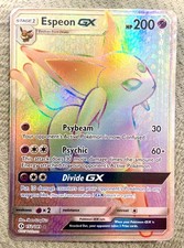Pokémon Espeon GX 152/149 TCG Sun & Moon Rainbow Secret Rare Card NM on eBay
