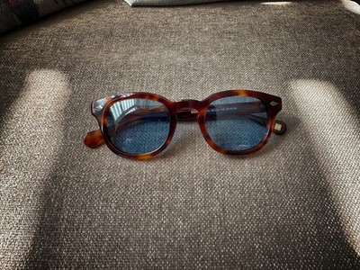 Johnny Depp Brille Moscot Style Tortoise blaue Gläser Brille