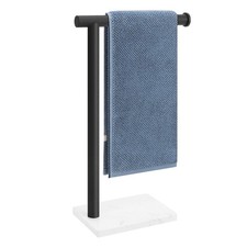 Hand Towel Holder, Hand Towel Stand for Bathroom with Marble Base, 304 Stainl...