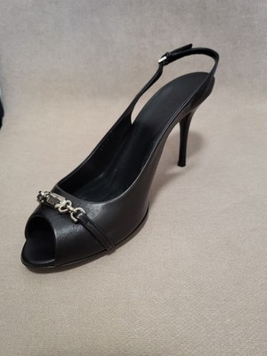1100$ Gucci Womens Leather Slingback Shoes/Sandals Sz:US 9/40EU