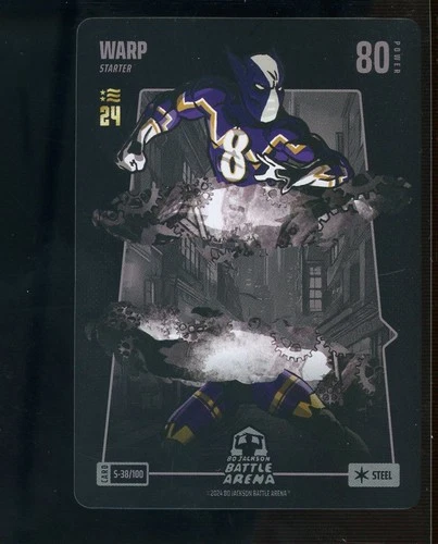 2024 Bo Jackson Battle Arena #S-38/100 Warp Starter Steel