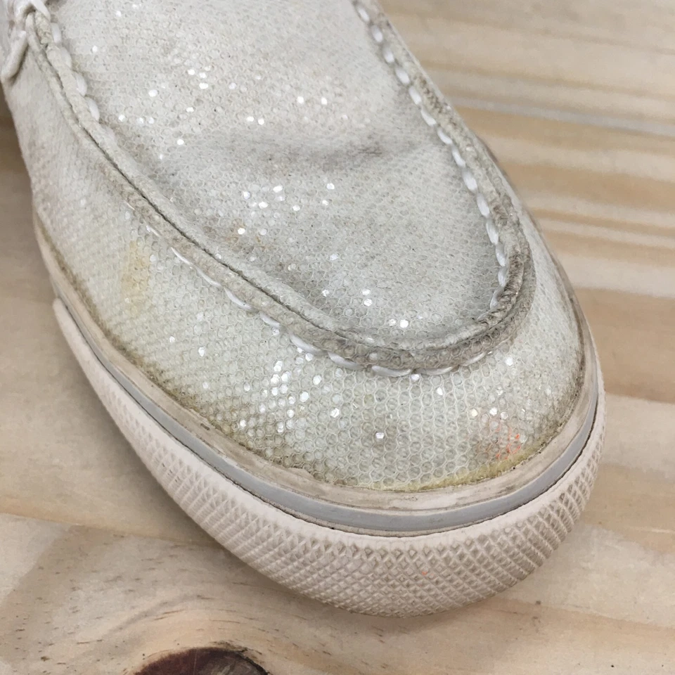 Sperry Top Sider Boat Shoes Womens 10 M Bahama II White Lace Up Low Top Casual - Image 4 of 4