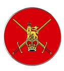 British Army Military Round Metal Fridge Magnet With White Gift Box
