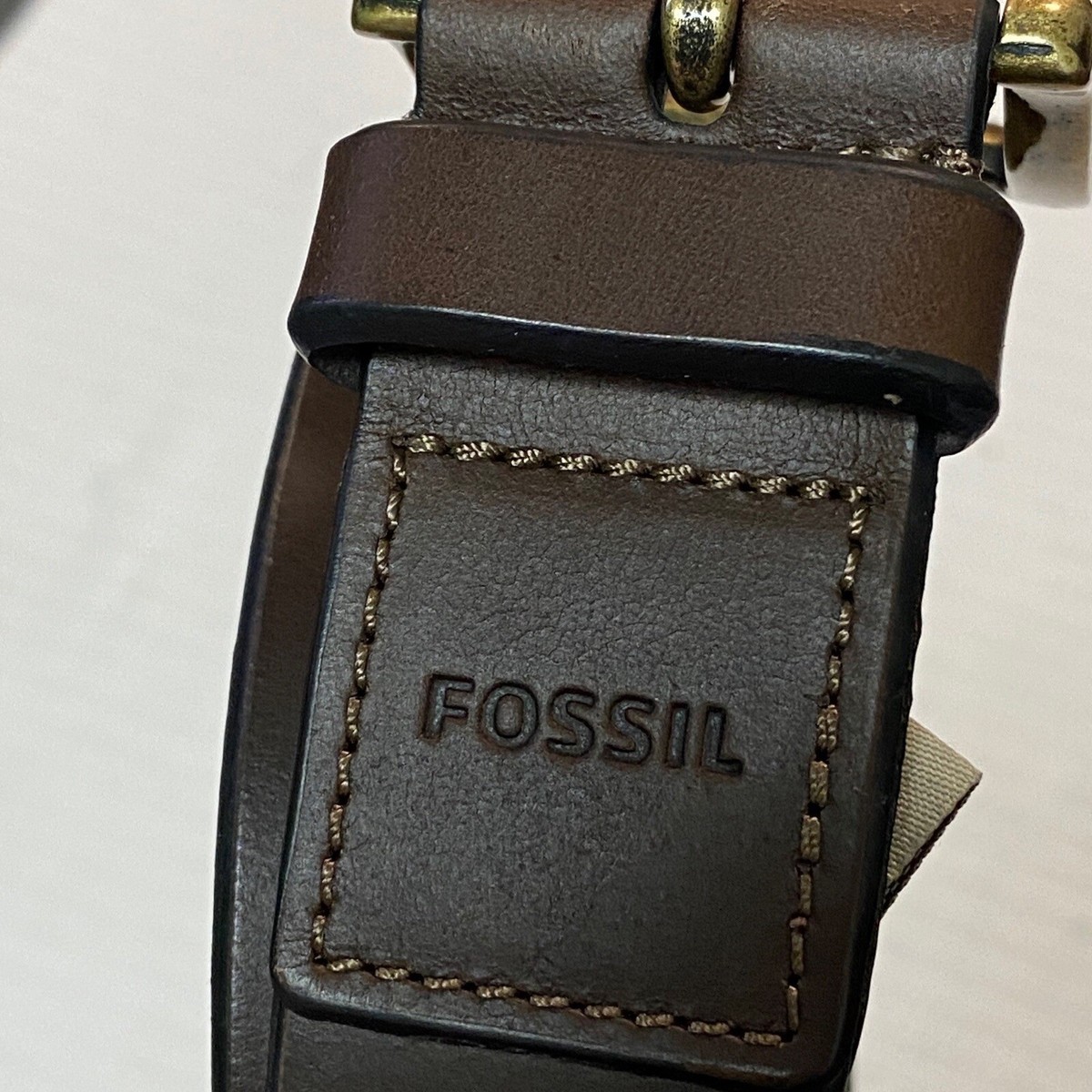 Vintage Fossil leather latch belt M WOMENS Vintage Fossil leather belt sz Sm BOHO | Mercari main image 4