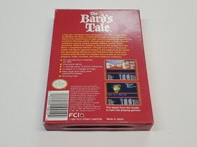 Bard's Tale Nintendo NES Box Only *(No Game, No Manual) *