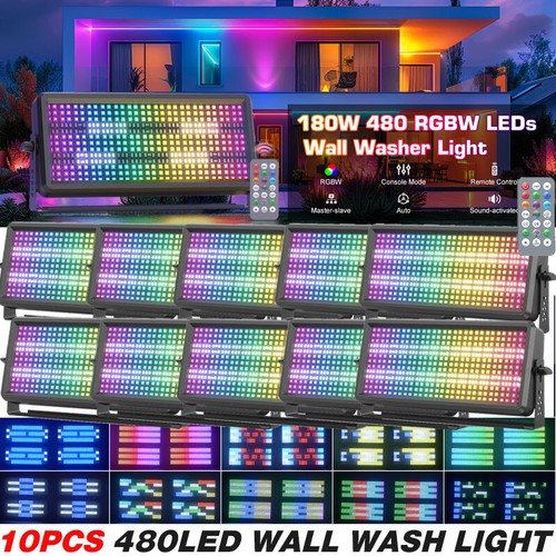 4PCS RGBW Wall Wash Light Bar DMX 450LED Beam DJ Disco Party Stage Washer Lights - Picture 15 of 19
