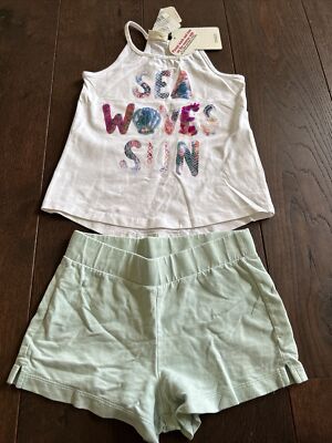 lc waikiki boutique nwt beach shell sequin shirt 6-7 old navy m Shorts 8 Girls