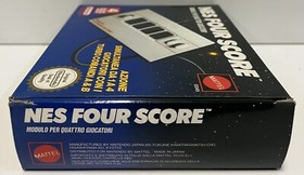 NES FOUR SCORE NINTENDO EUROPE MATTEL ITA BOXED NES PAL VINTAGE 1985 NEVER USED
