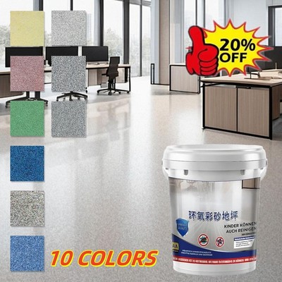 Epoxy Floor Paint,High-Gloss MarbleEffect Floor Coating Epoxy- 10 Colors
