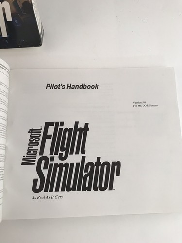 Vintage 1993 Microsoft Flight Simulator Version 5.0 in Box 3.5" HD Disks MS DOS - Picture 4 of 8