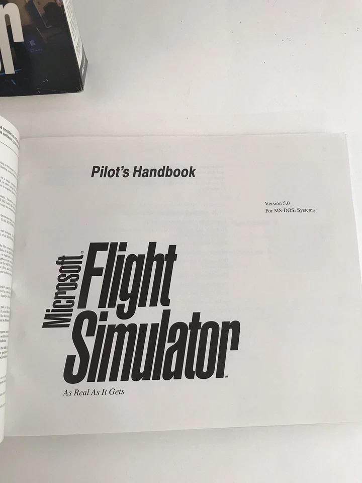 Vintage 1993 Microsoft Flight Simulator Version 5.0 in Box 3.5" HD Disks MS DOS - Image 4 of 4