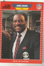 FREE SHIPPING-MINT-1989 Pro Set Announcers James Brown #13