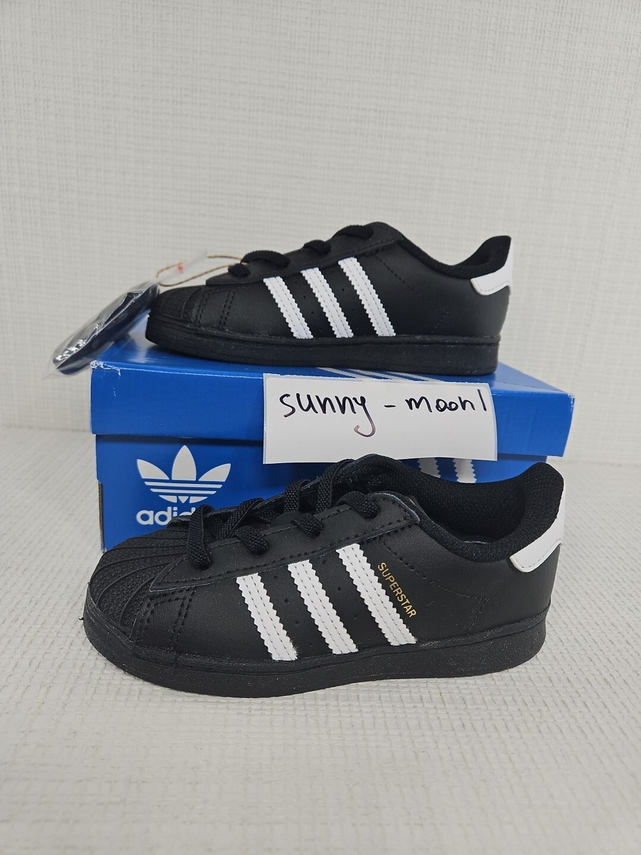 Adidas Classic Leather Superstar EL Black Toddler Kids Sneaker Shoes EF5396  7k | eBay