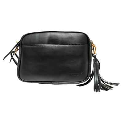 Tasche vorne schick klein Umhängetasche Damen Kunstleder Quaste Tasche