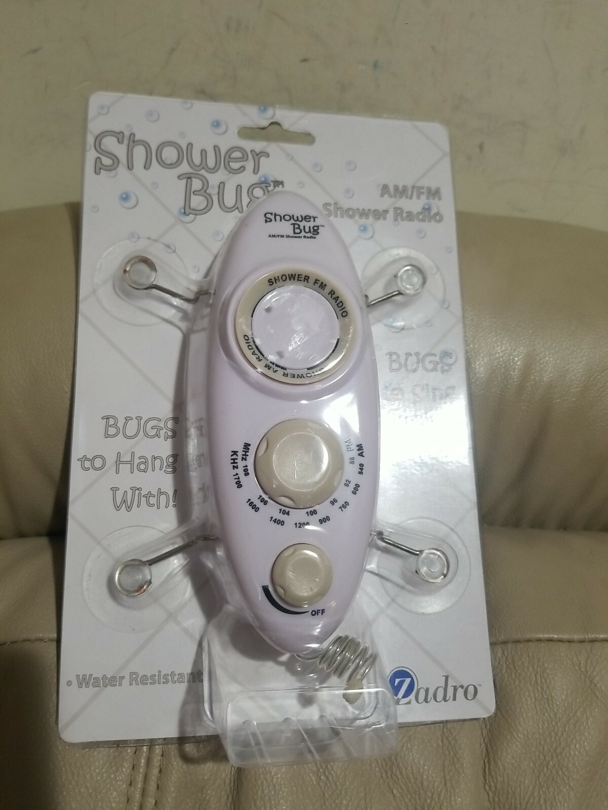 Zadro Showerbug Am/fm Shower Radio in White SB02W for sale online eBay