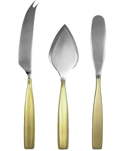 Gourmet Settings Exotique Platinum 18/10 Stainless Steel  6 Gourmet Settings Exotique Platinum Spreader Knives NWT display picture 1