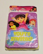 Nickelodeon Dora and Friends Invitations / Thank You Notes COMBO ( 8 count)