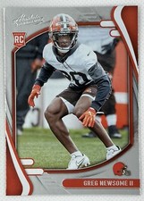 2021 Panini Absolute  #198 GREG NEWSOME II Rookie RC Cleveland Browns   NICE !!!