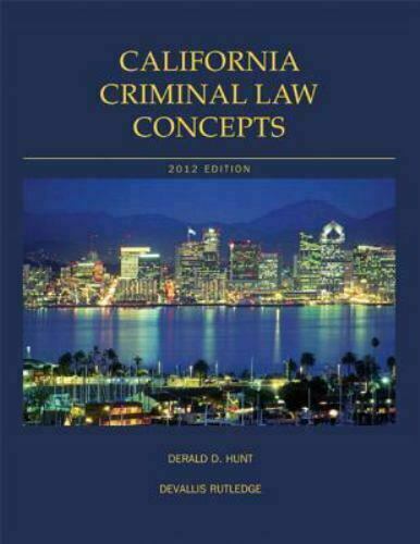 California Criminal Law Concepts (13th Edition) by Rutledge, Devallis (Paperb… - Picture 1 of 1