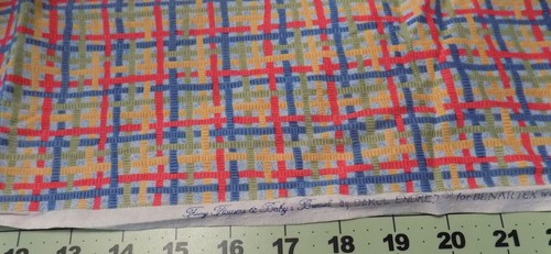 Cotton Fabric 2 Yard Fairy Flowers & Babys Breath Benartex Red Yellow Blue Green - Picture 6 of 6