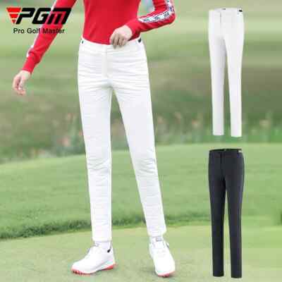 PGM Women Warm Golf Pants Lady Padded Cotton Sweatpants Thicken Fleece Trousers