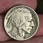 1918-s Buffalo Nickel , 2 feathers variety , VF , better  grade & date