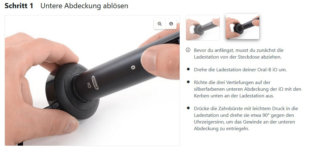 Batteria Li-Ion Per Oral B IO 8 IO8 3,7V 1500mAh Serie Oral 8N - Foto 4