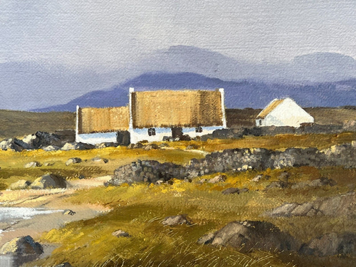Denis J. McDowell (Ireland, 1930- ) Original "Landscape" Oil Painting on Canvas - Picture 5 of 22