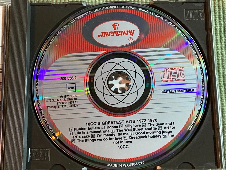 10CC GREATEST HITS 1972-1978 RARE 12 TRACK IMPORT CD FREE SHIPPING - Image 2 of 3