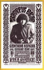 GratefuL Dead YardbirdS BG32 BiLL Graham FiLLmore PoStcard