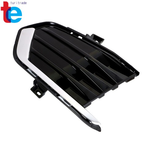 LH And RH Fog Light Bumper Cover Grille Black For 2017 2018 2019 Cadillac XT5 - Picture 6 of 15