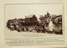 1916 I wojna światowa Druk ANZAC Tag Regatta nad Kanałem Sueskim HMS Sapper Obóz pustynny