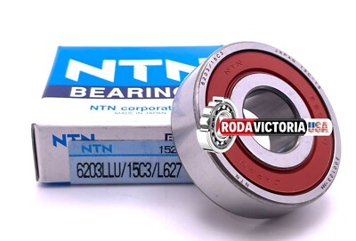 NTN 6203/15 2RS Ball Bearing, Rubber Sealed Special bore 15mm  15x40x12 mm