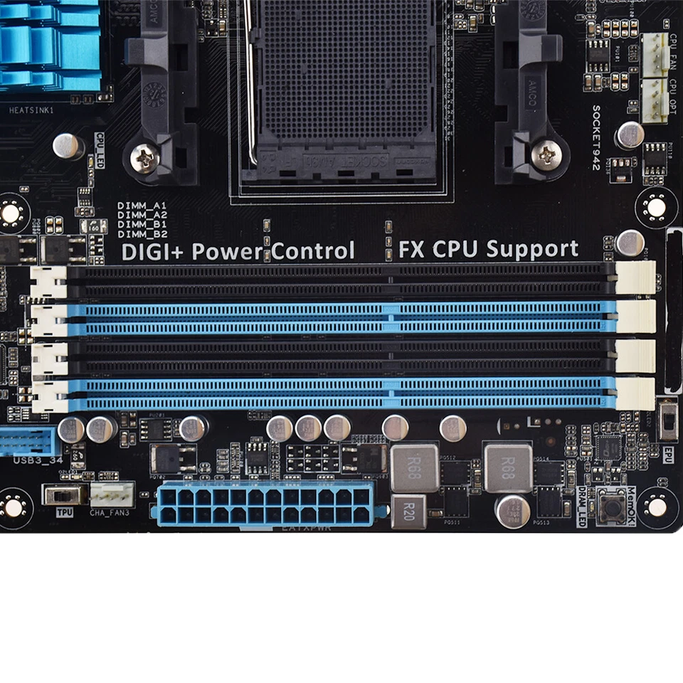 For ASUS M5A99X EVO R2.0 ATX Motherboard DDR3 Socket AM3+ SATA3 USB3.0 - Image 3 of 4