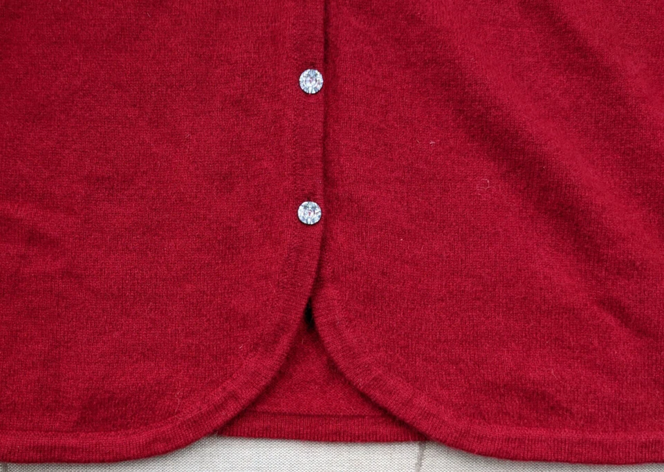 SUÉTER DE CACHEMIR ROJO DANIEL BISHOP TALLA PL Foto 4 de 4