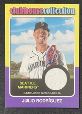 2024 Topps Heritage Baseball Julio Rodríguez Clubhouse Collection Relic #CCR-JR