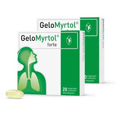 2 x 20 Stück GELOMYRTOL forte magensaftresistente Weichkapseln PZN 01479157