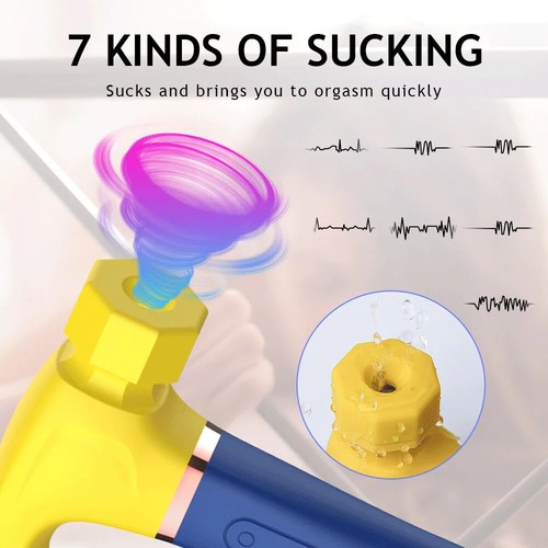 4IN1 Hammer Vibrator mit 7 stoßenden saugenden 10 Vibrationsspielzeug für Frau Männer - Bild 3 von 25