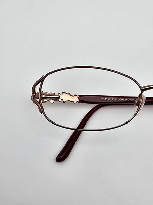 Bulova Manila Light Brown Maroon Eyeglasses Frame w/ Case 53 