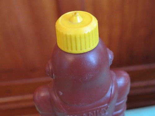 ONE OWNER Vintage CLANKY 1963 Chocolate Syrup Robot Bottle Plax Family Foods inc - Picture 8 of 10