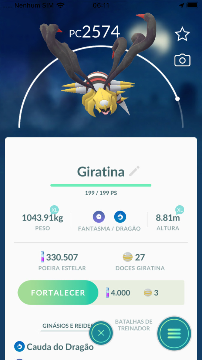 GIRATINA Origin Form Pokemon GO (30 days of friendship)