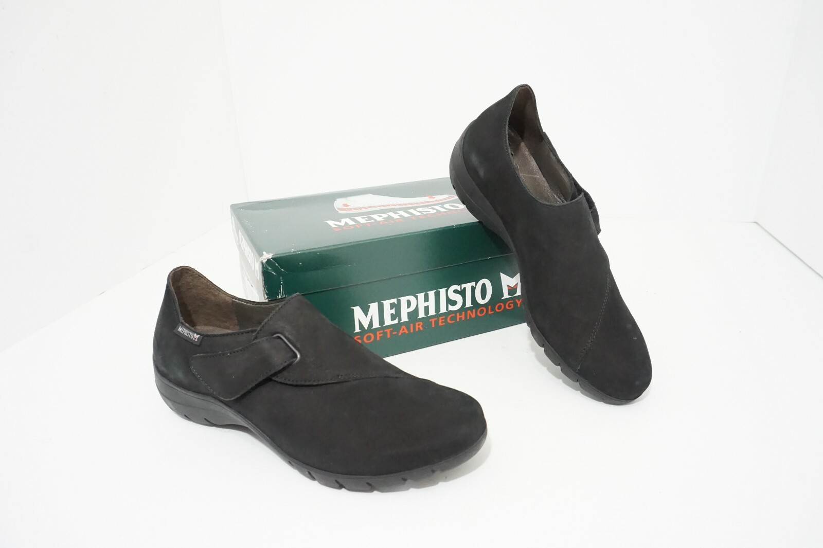 Mephisto Luce Women's Black Bucksoft Platform Wedge Sneaker Size US 7 345 Mephisto Luce Women's Black Bucksoft Platform Wedge Sneaker Size US 7 345