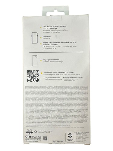 New Otterbox Symmetry MagSafe Case Clear for iPhone 16 Pro + Screen Protector - Picture 2 of 2