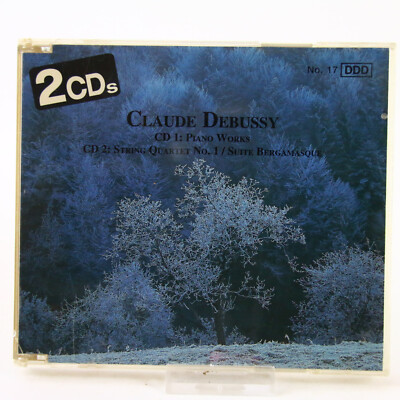 Music Musik Album CD Claude Debussy   Piano Works/ String Quartet No. 1/ Sui Gut